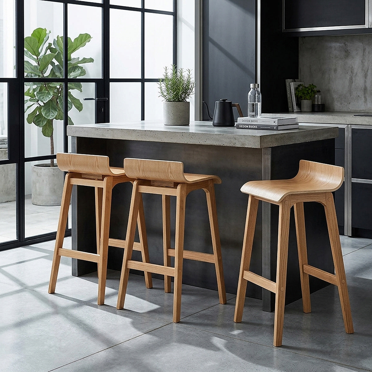 Slink Wooden Bar Stool