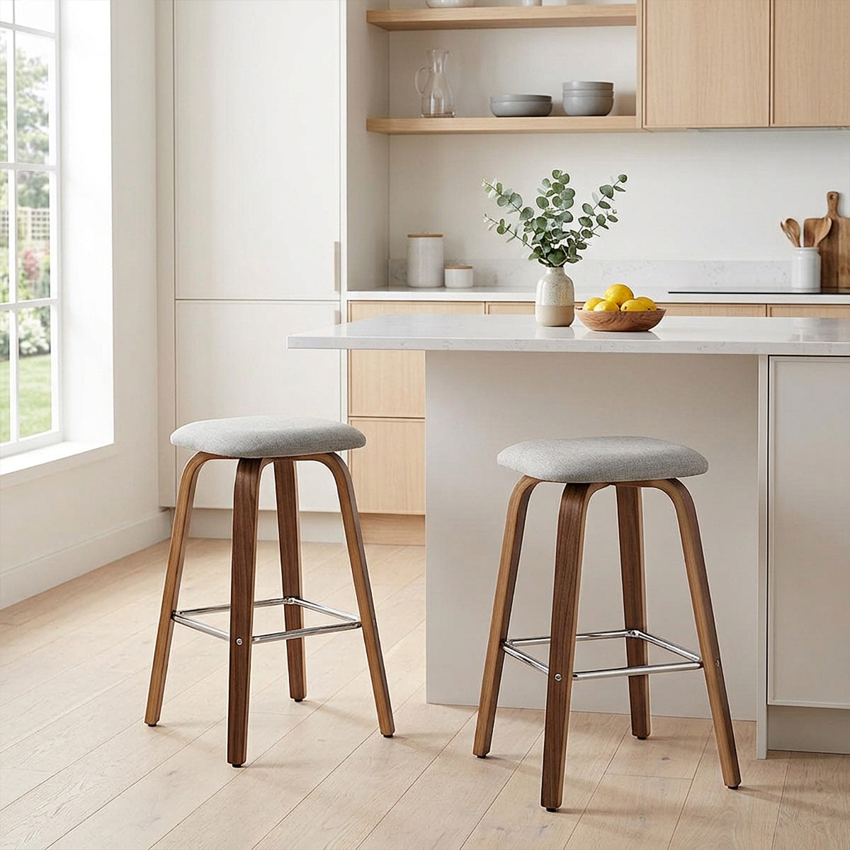 Stockholm Bar Stool Grey
