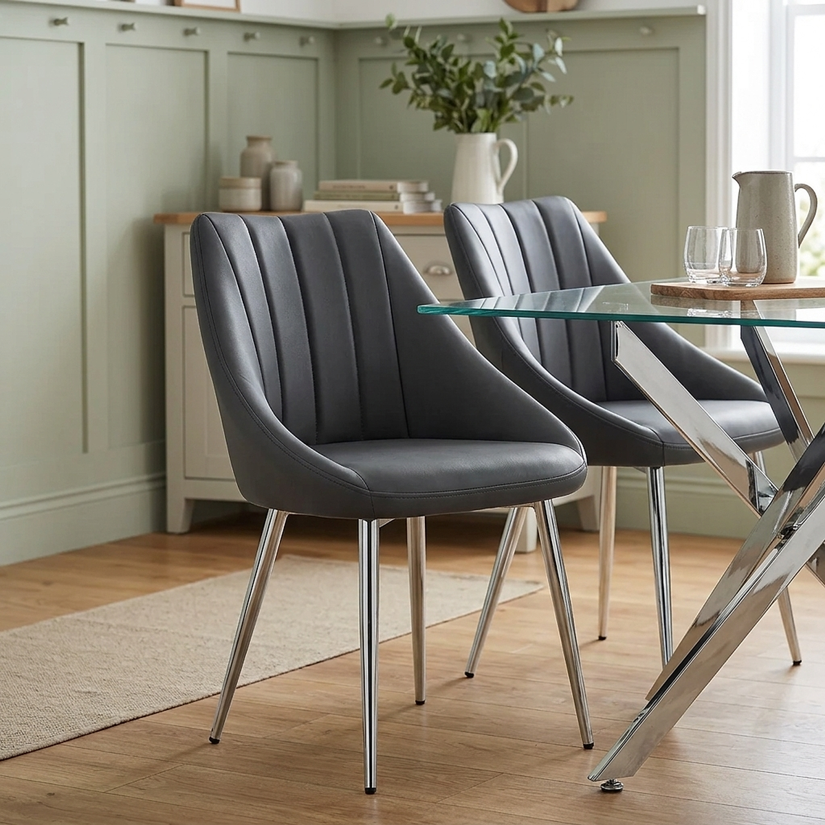 Tempo Dining Chair Charcoal