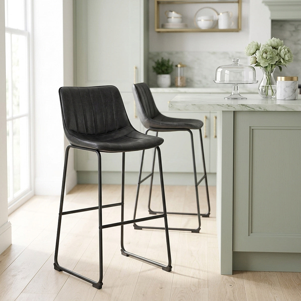 Tucker Stool Antique Black