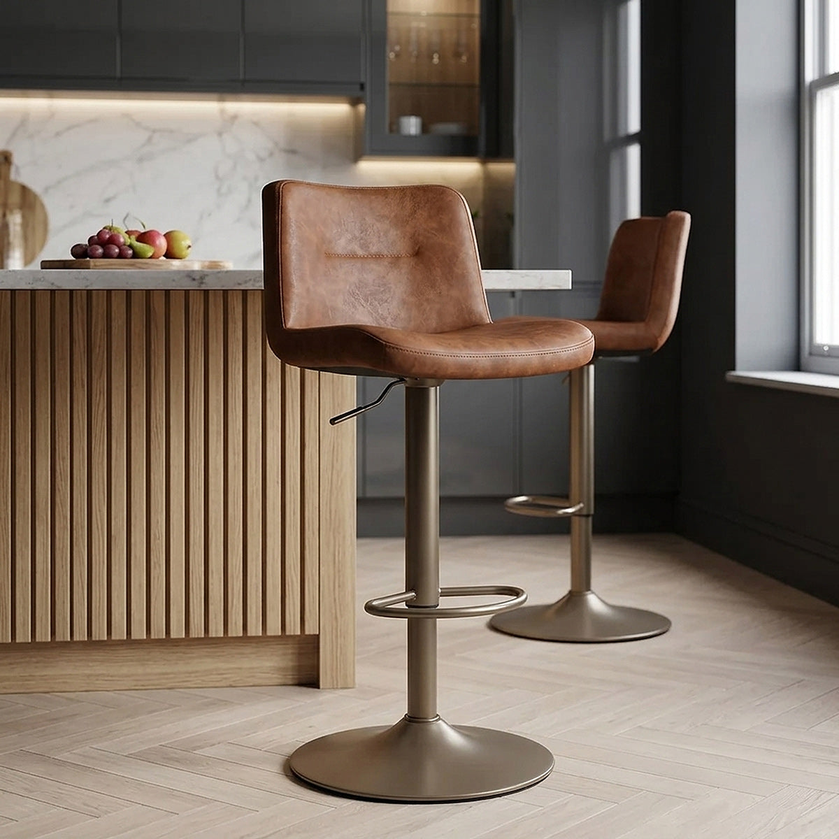 Utopia Bar Stool Antique Brown