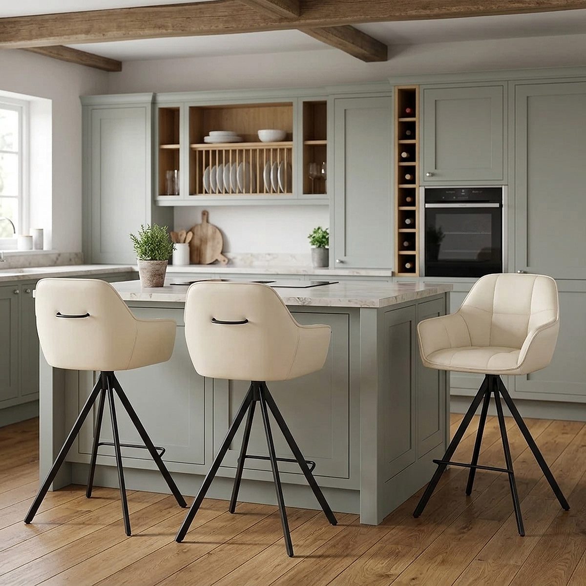 Venice Bar Stool Cream