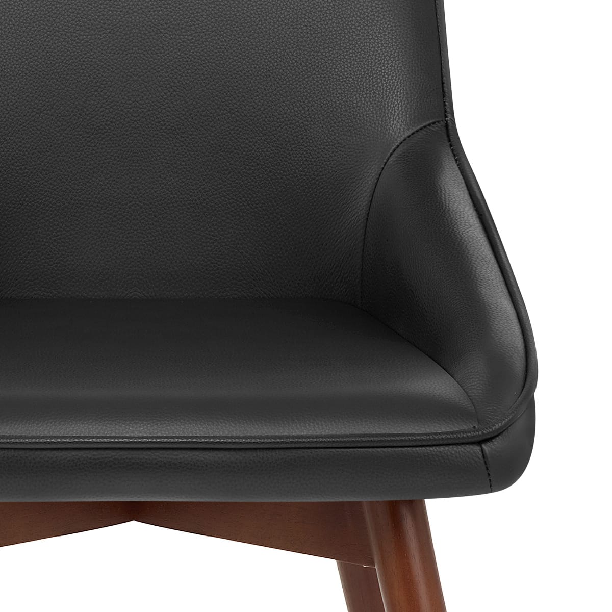 Vito Real Leather Dining Chair Black