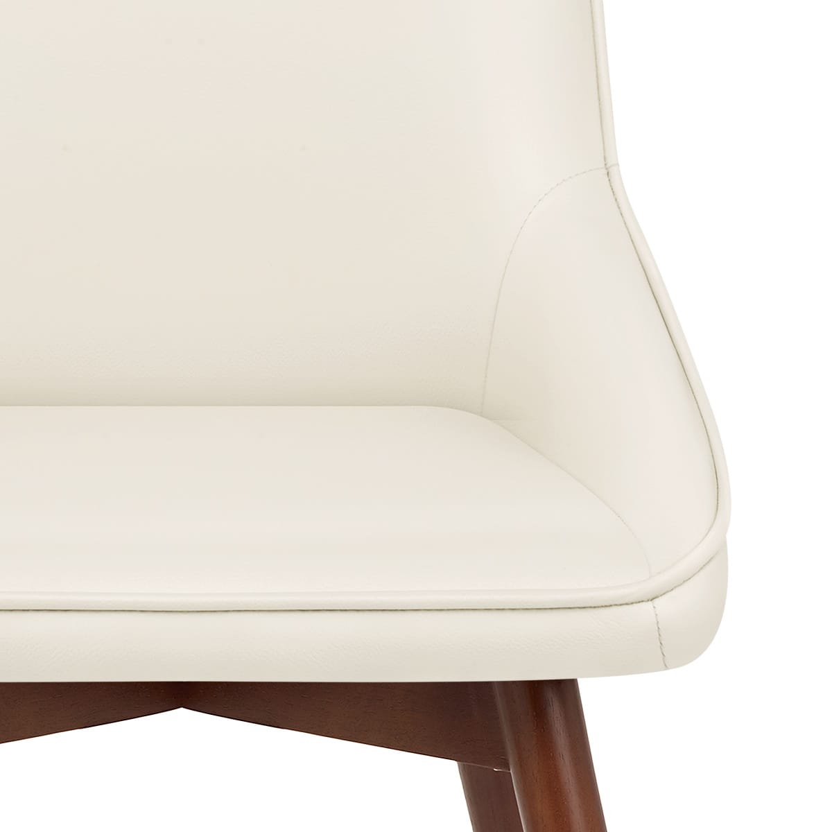 Vito Real Leather Dining Chair Cream