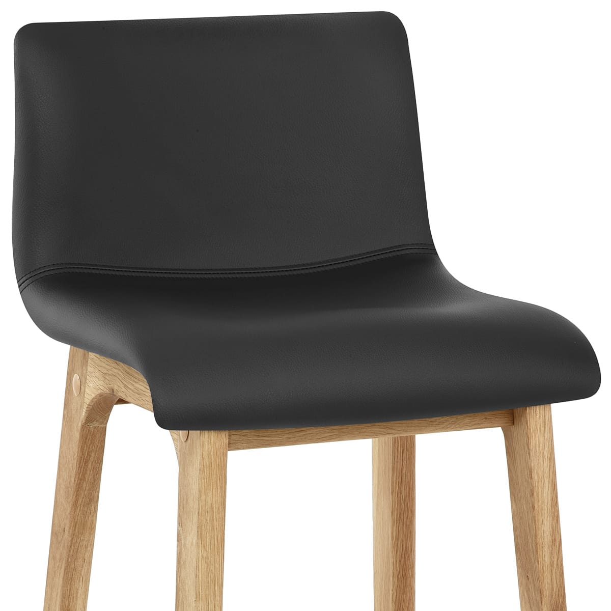 Wave Bar Stool Black