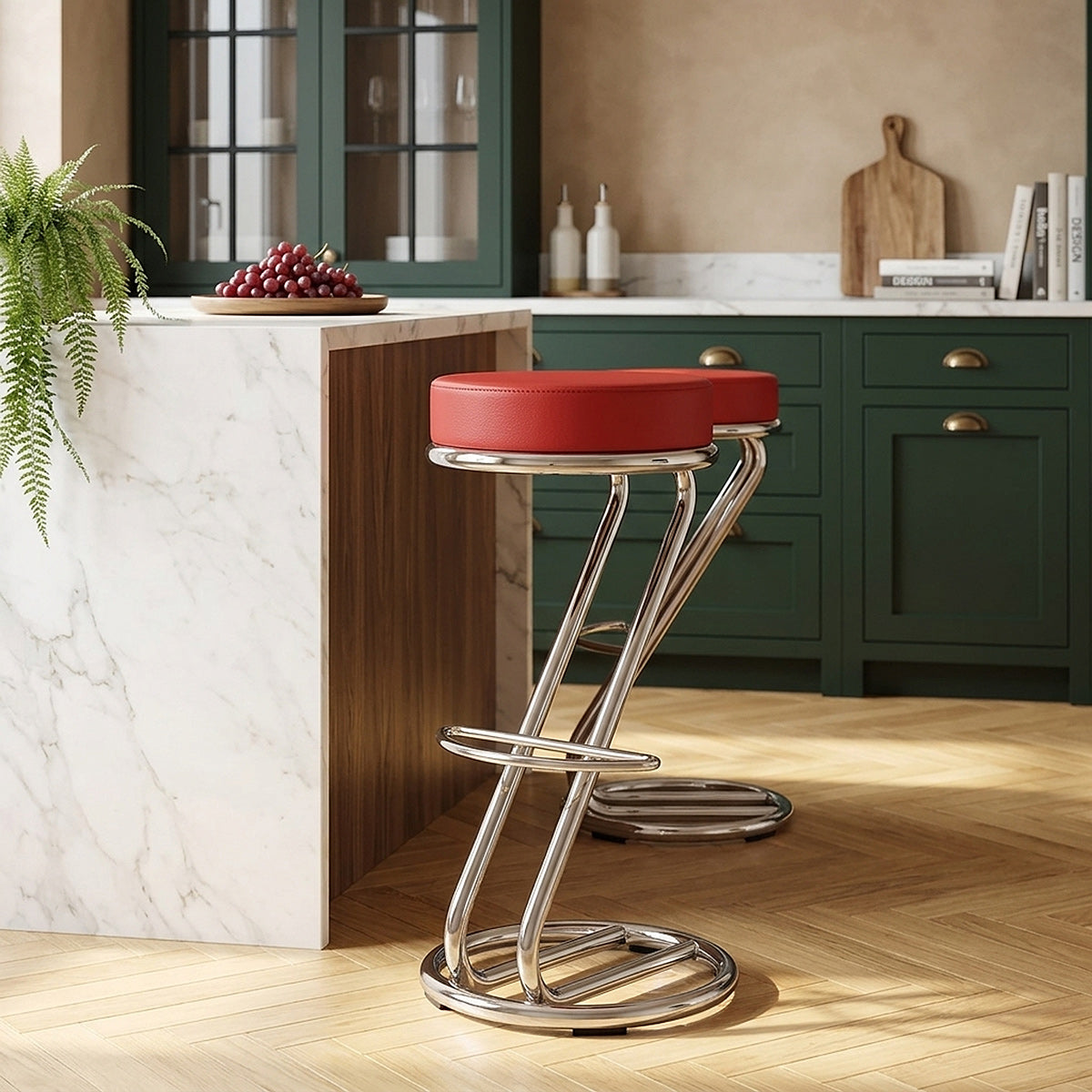 Zizi Kitchen Stool Red